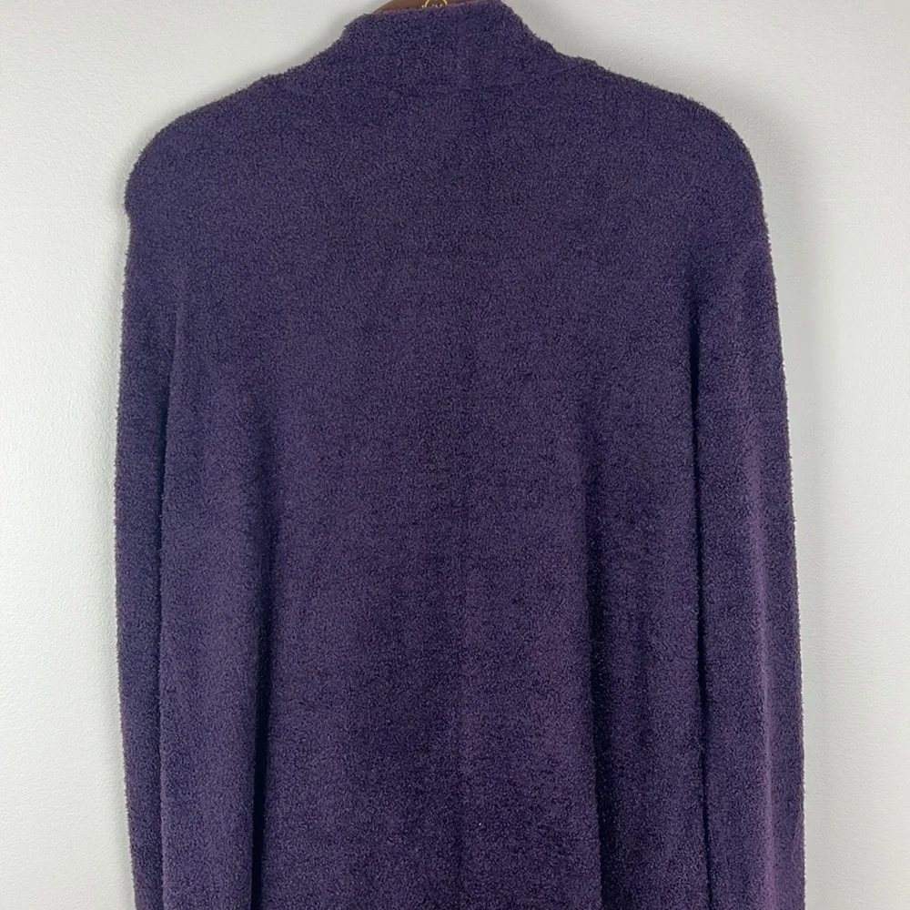 Barefoot Dreams women’s Bamboo Chic Lite cardigan in purple. Size L/XL - Picture 9 of 11